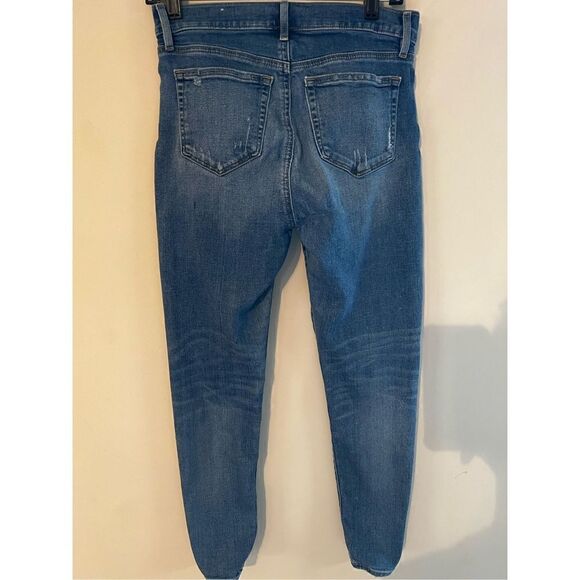 LOFT Women’s Size 26/2P High Rise Distressed Skinny Jeans Light Wash Denim - Picture 5 of 6